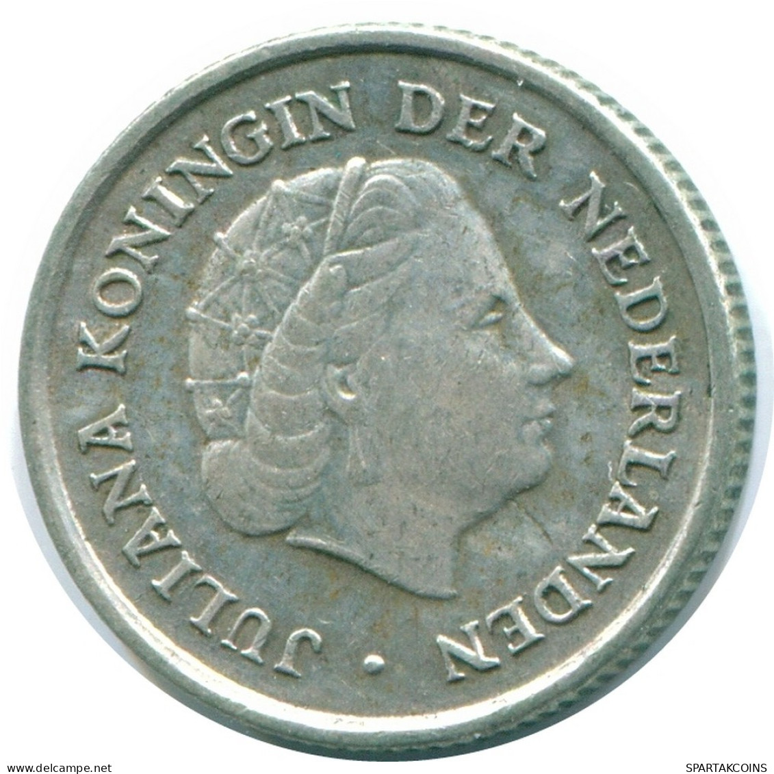 1/10 GULDEN 1960 NIEDERLÄNDISCHE ANTILLEN SILBER Koloniale Münze #NL12256.3.D.A - Antilles Néerlandaises