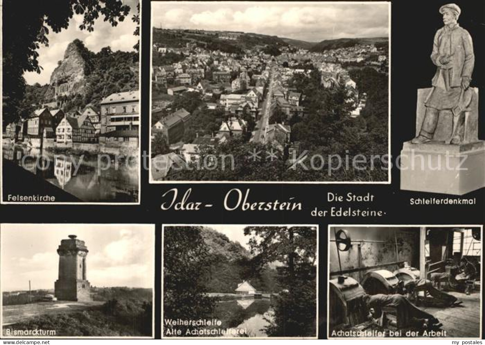 72506789 Idar-Oberstein Felsenkirche Schleiferdenkmal Bismarckturm Achatschleife - Idar Oberstein