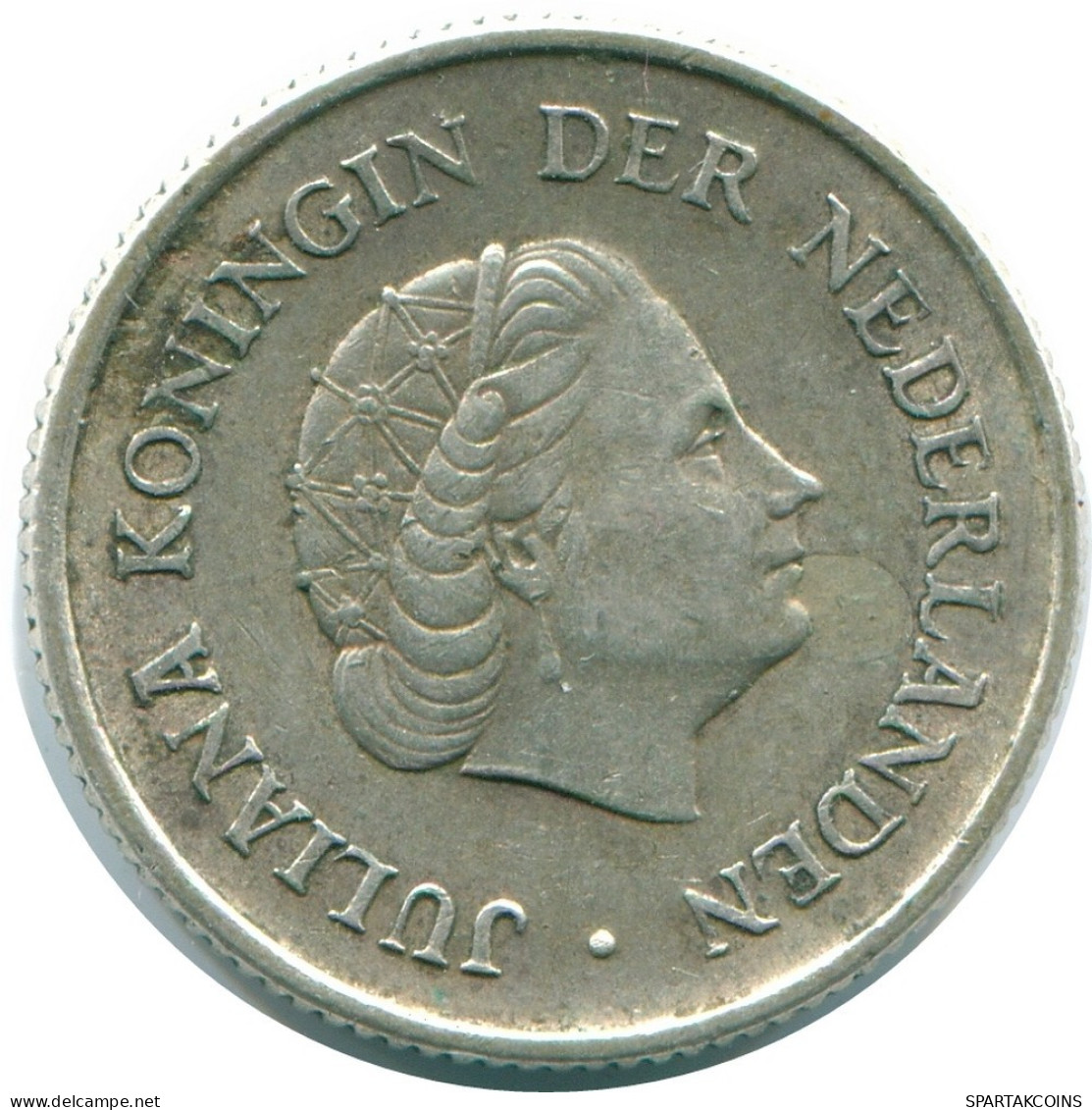 1/4 GULDEN 1965 NIEDERLÄNDISCHE ANTILLEN SILBER Koloniale Münze #NL11430.4.D.A - Antilles Néerlandaises