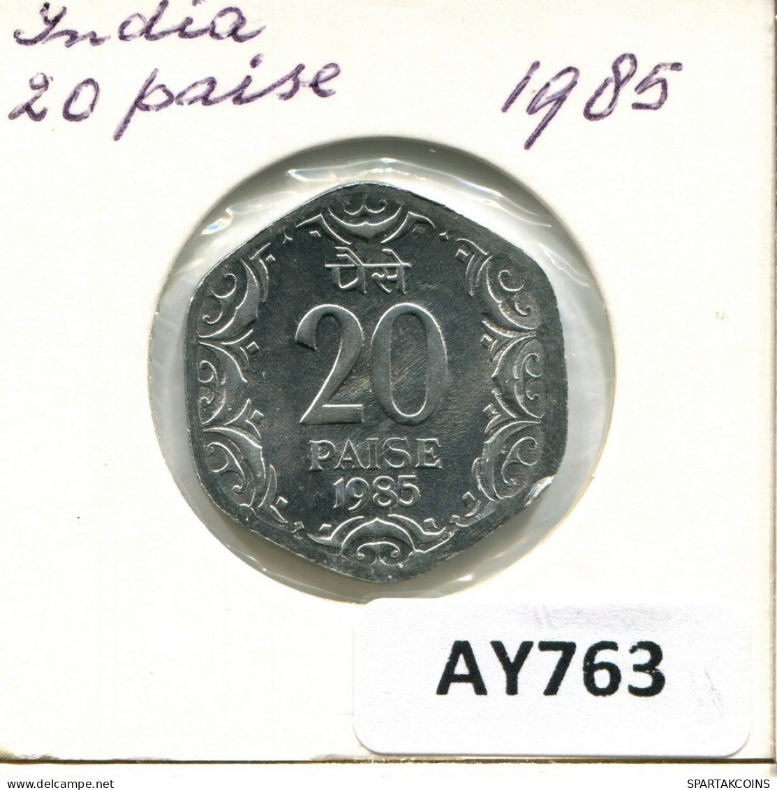 20 PAISE 1985 INDE INDIA Pièce #AY763.F.A - India