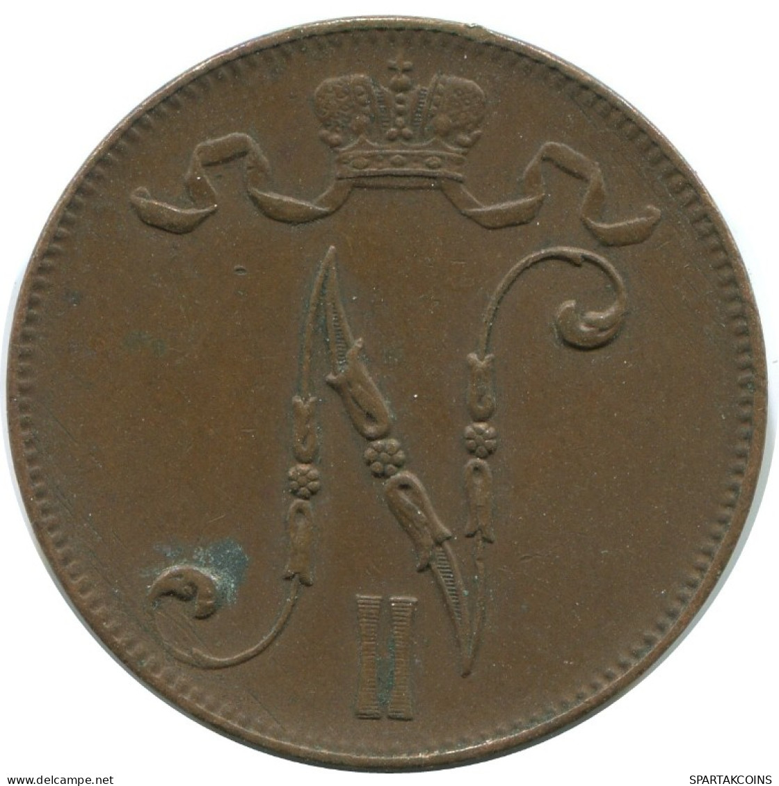 5 PENNIA 1916 FINLAND Coin RUSSIA EMPIRE #AB273.5.U.A - Finlandia