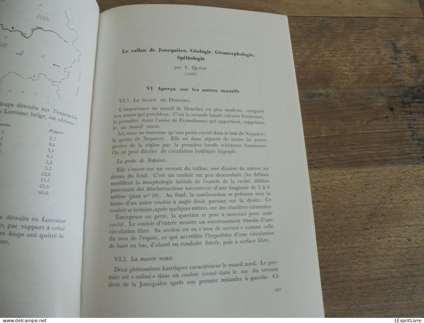 LES NATURALISTES BELGES N° 2 Année 1974 Régionalisme Loups Lorraine Grotte Vaucelles Doische Joncquière Géologie