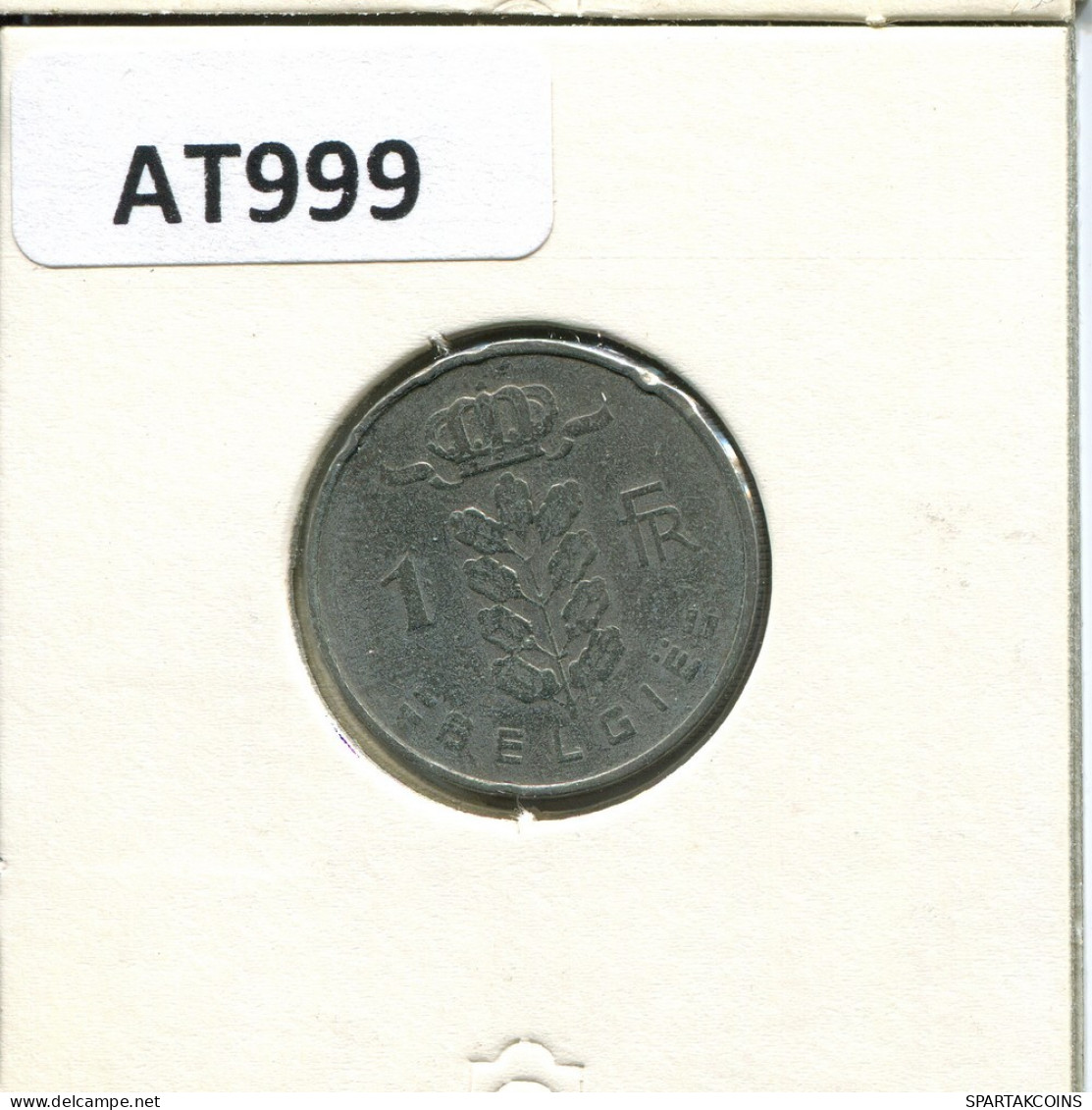 1 FRANC 1959 DUTCH Text BÉLGICA BELGIUM Moneda #AT999.E.A - 1 Franc