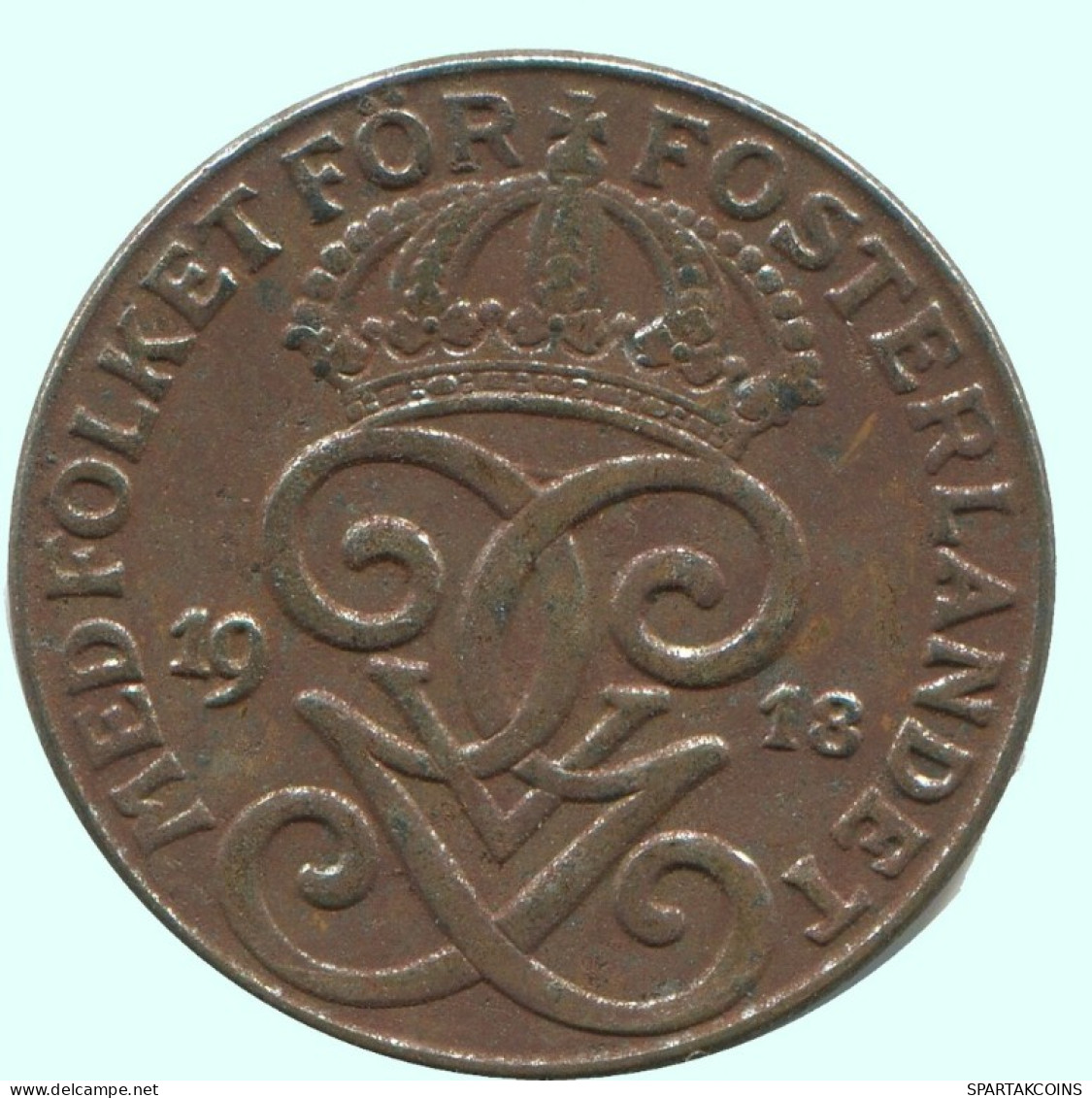 2 ORE 1918 SUECIA SWEDEN Moneda #AC760.2.E.A - Sweden