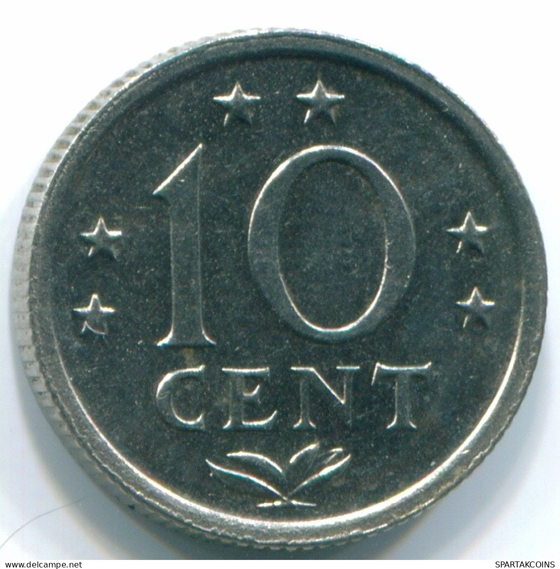 10 CENTS 1971 NETHERLANDS ANTILLES Nickel Colonial Coin #S13444.U.A - Netherlands Antilles