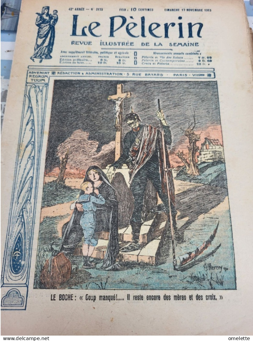 PELERIN 1918/LE BOCHE/MORT DE TISZA /TRIESTE /BRAYE SUR SOMME /GRAND AIGLE GENEVRIER - 1900 - 1949
