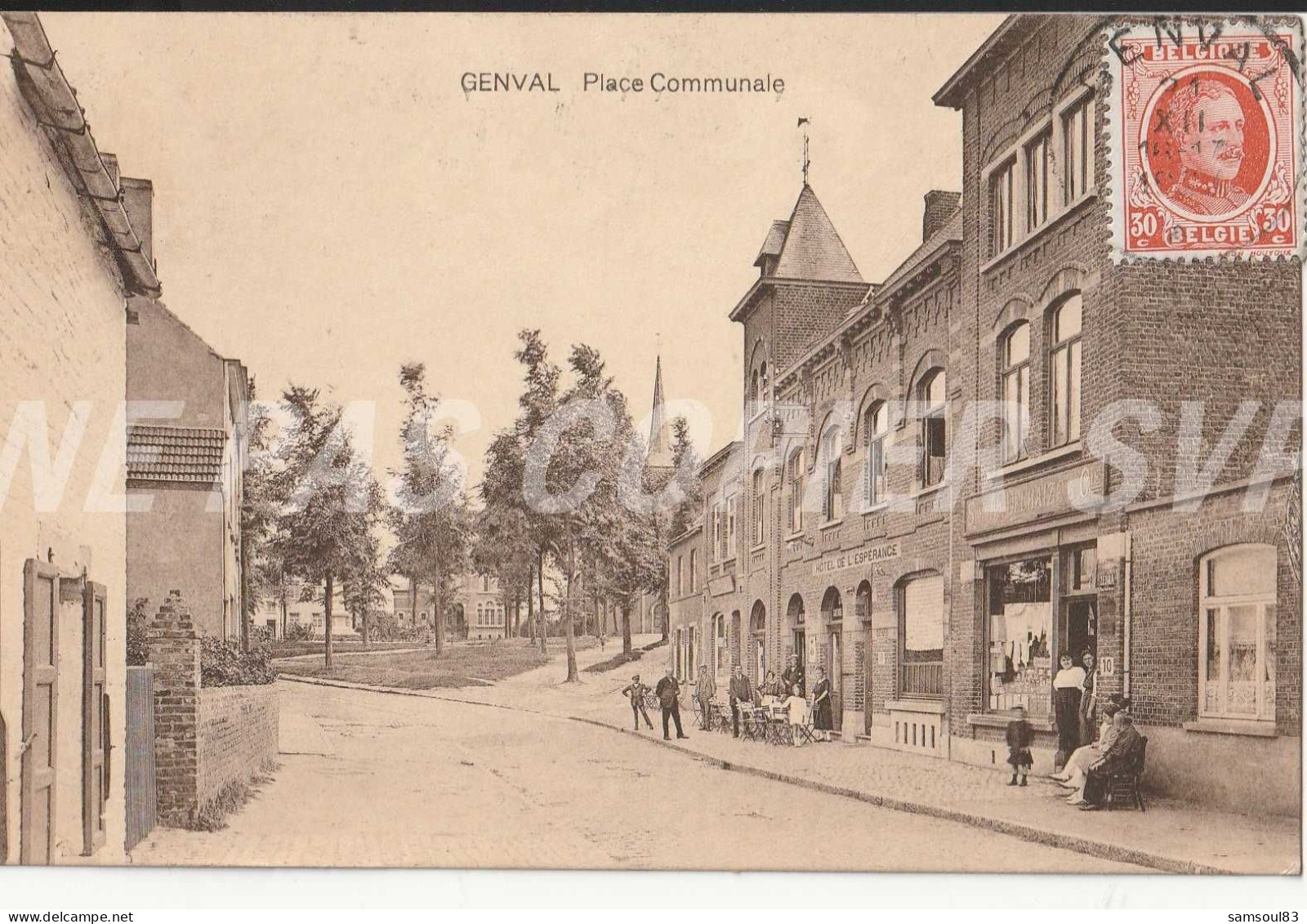 Carte Postale CPA Genval (belgique) Place Communale  Hotel De L'espérance - Rixensart