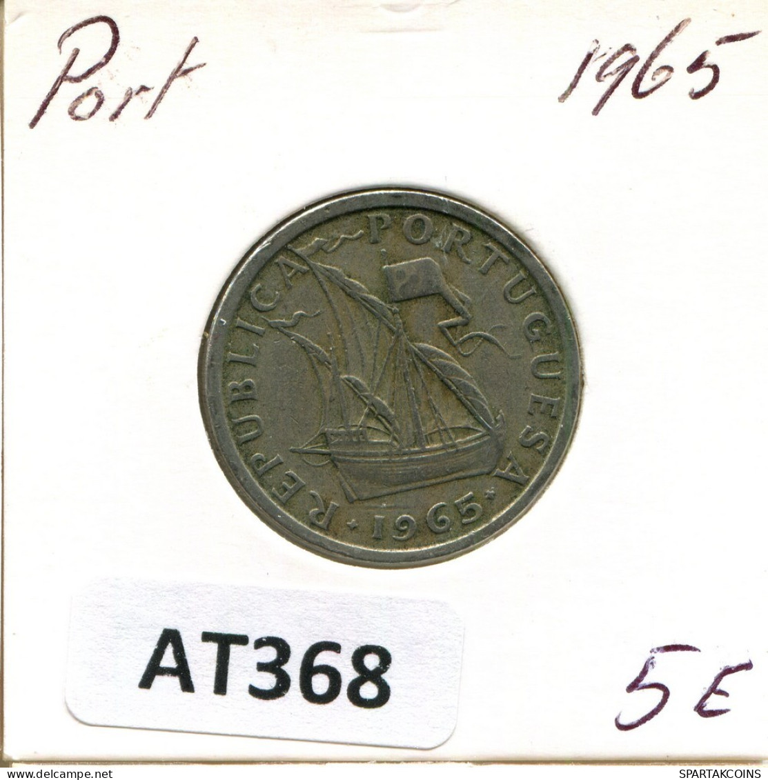 5 ESCUDOS 1965 PORTUGAL Coin #AT368.U.A - Portogallo