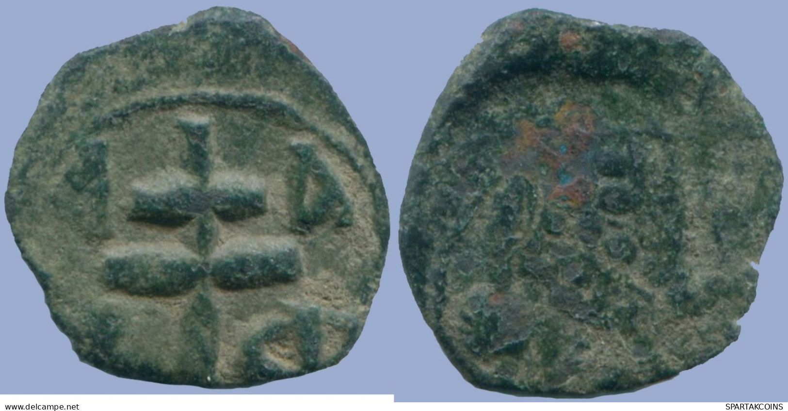 ALEXIUS I COMNENUS TETARTERON THESSALONICA 1081-1118 1.42g/16mm #ANC13658.16.D.A - Byzantinische Münzen