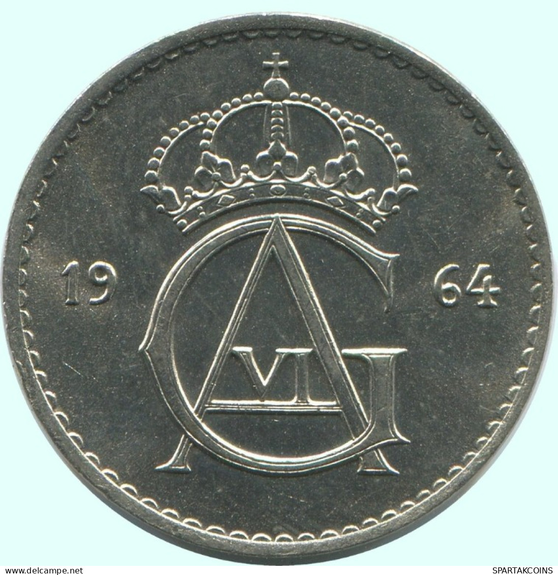 50 ORE 1964 SCHWEDEN SWEDEN Münze #AC722.2.D.A - Suède