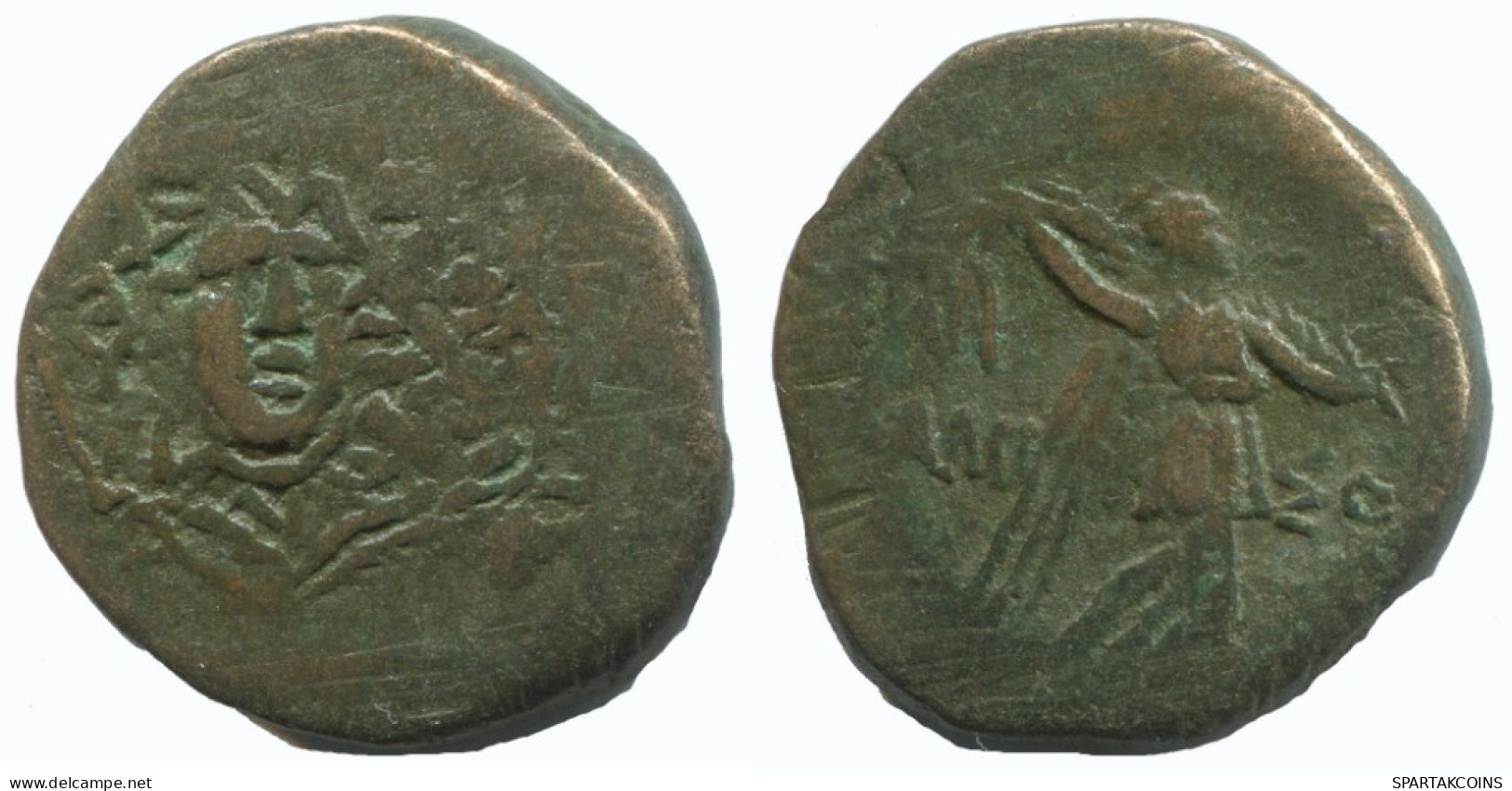 AMISOS PONTOS AEGIS WITH FACING GORGON GRIEGO ANTIGUO Moneda 8.9g/23mm #AA158.29.E.A - Griechische Münzen