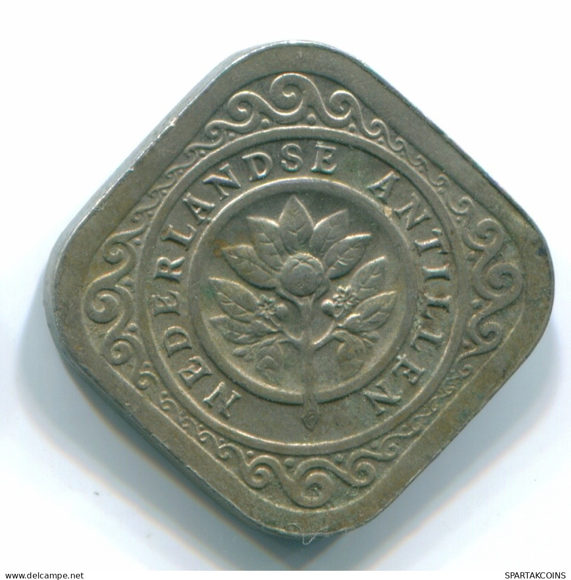 5 CENTS 1970 NIEDERLÄNDISCHE ANTILLEN Nickel Koloniale Münze #S12486.D.A - Netherlands Antilles