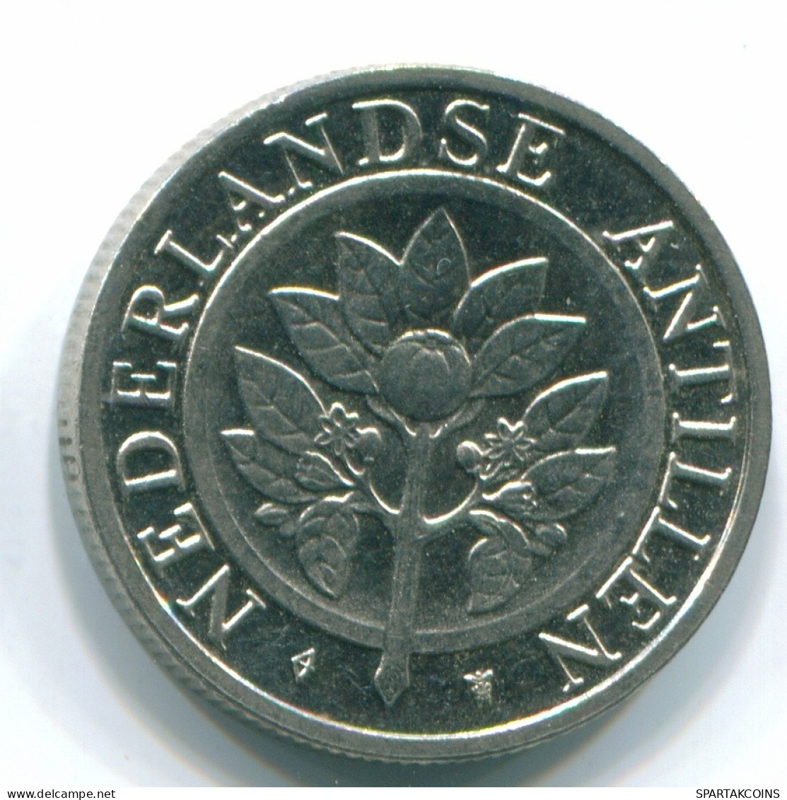 25 CENTS 1993 NIEDERLÄNDISCHE ANTILLEN Nickel Koloniale Münze #S11288.D.A - Niederländische Antillen