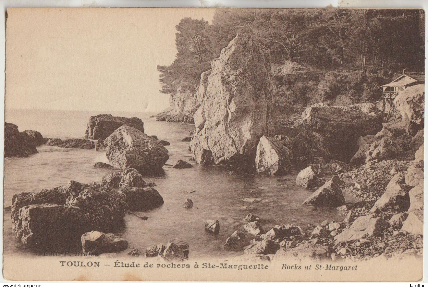 Toulon  83 Carte Circulée Etude De Rochers A Sainte-Marguerite - Toulon