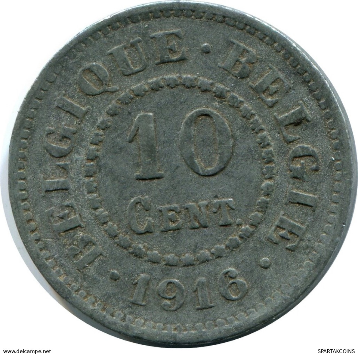 10 CENTIMES 1916 BELGIQUE BELGIUM Pièce #AX365.F.A - 10 Cent