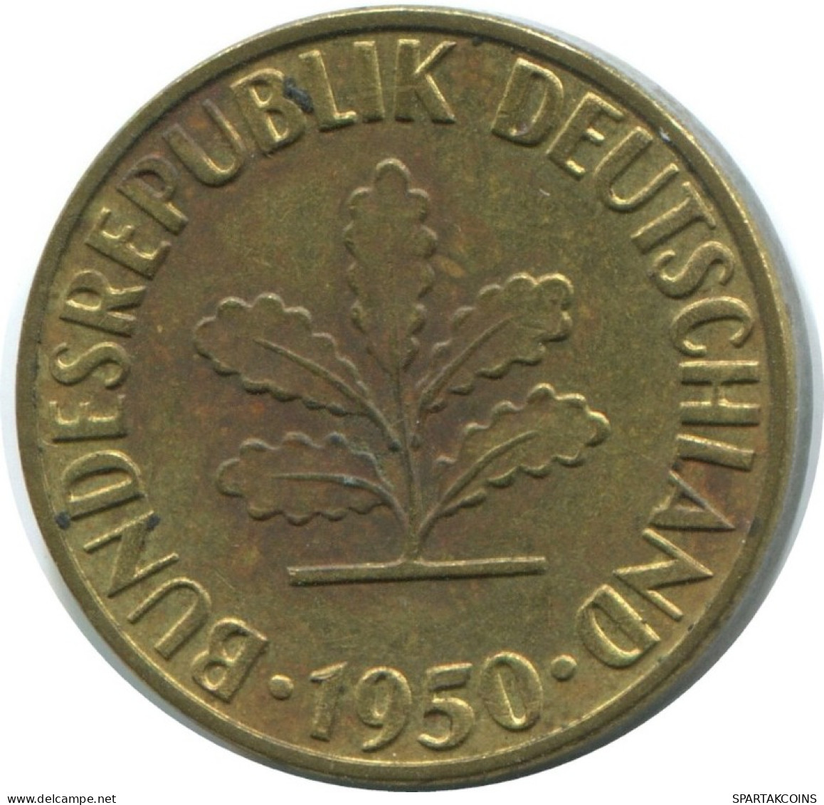 5 PFENNIG 1950 F WEST & UNIFIED GERMANY Coin #AD877.9.U.A - 5 Pfennig
