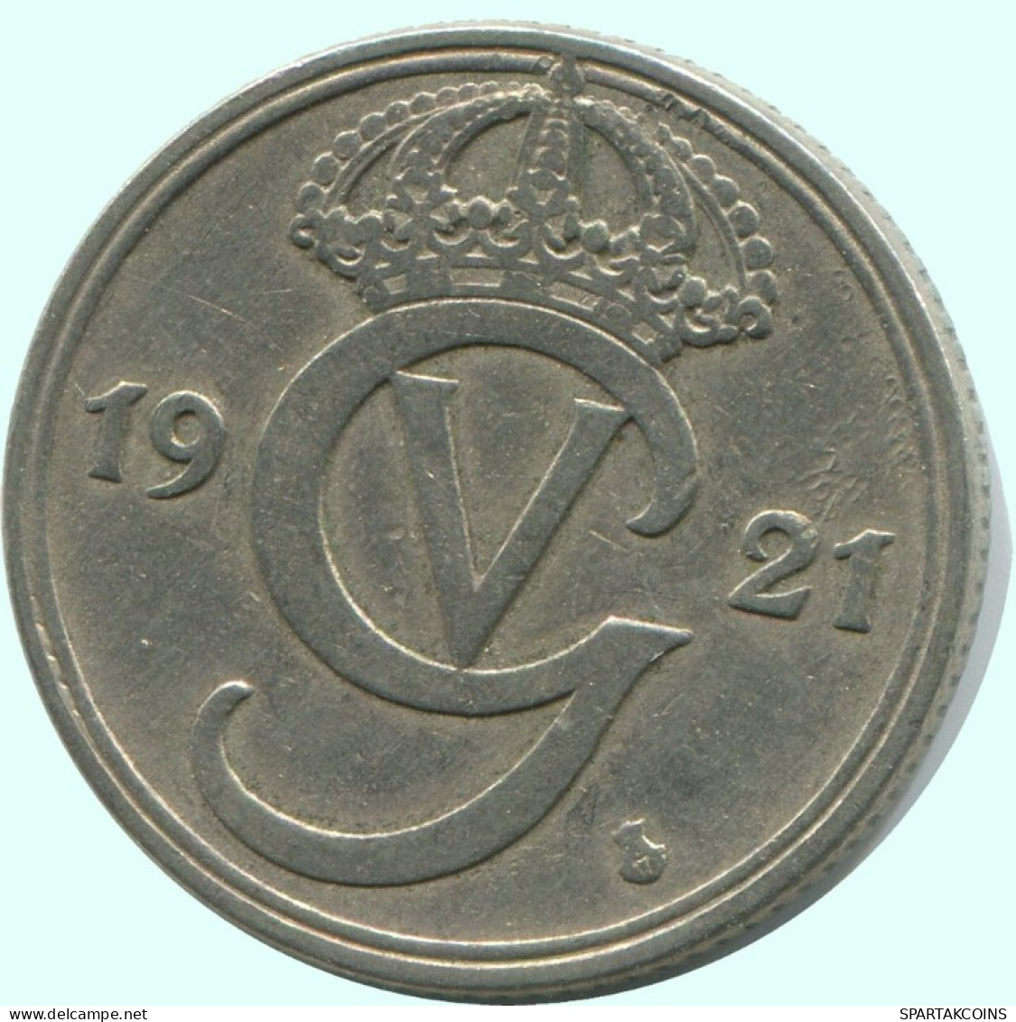 50 ORE 1921 W SCHWEDEN SWEDEN Münze RARE #AC701.2.D.A - Suède
