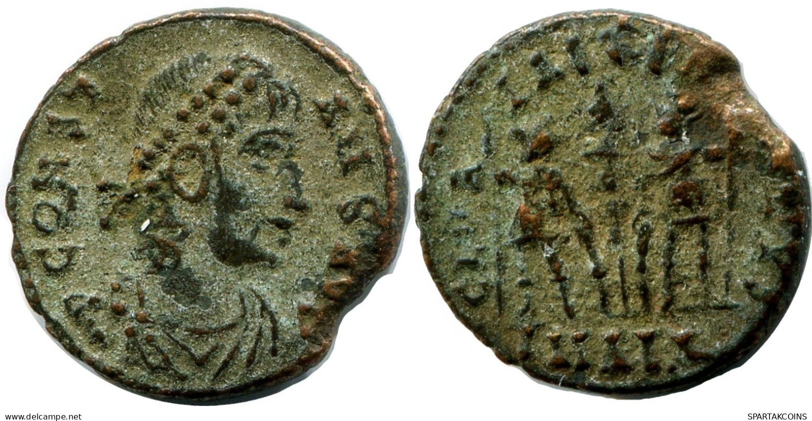 CONSTANS MINTED IN ALEKSANDRIA FOUND IN IHNASYAH HOARD EGYPT #ANC11470.14.D.A - The Christian Empire (307 AD To 363 AD)