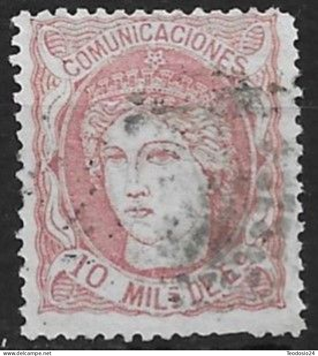 ESPAÑA 1870.-EDIFIL 105 - Oblitérés