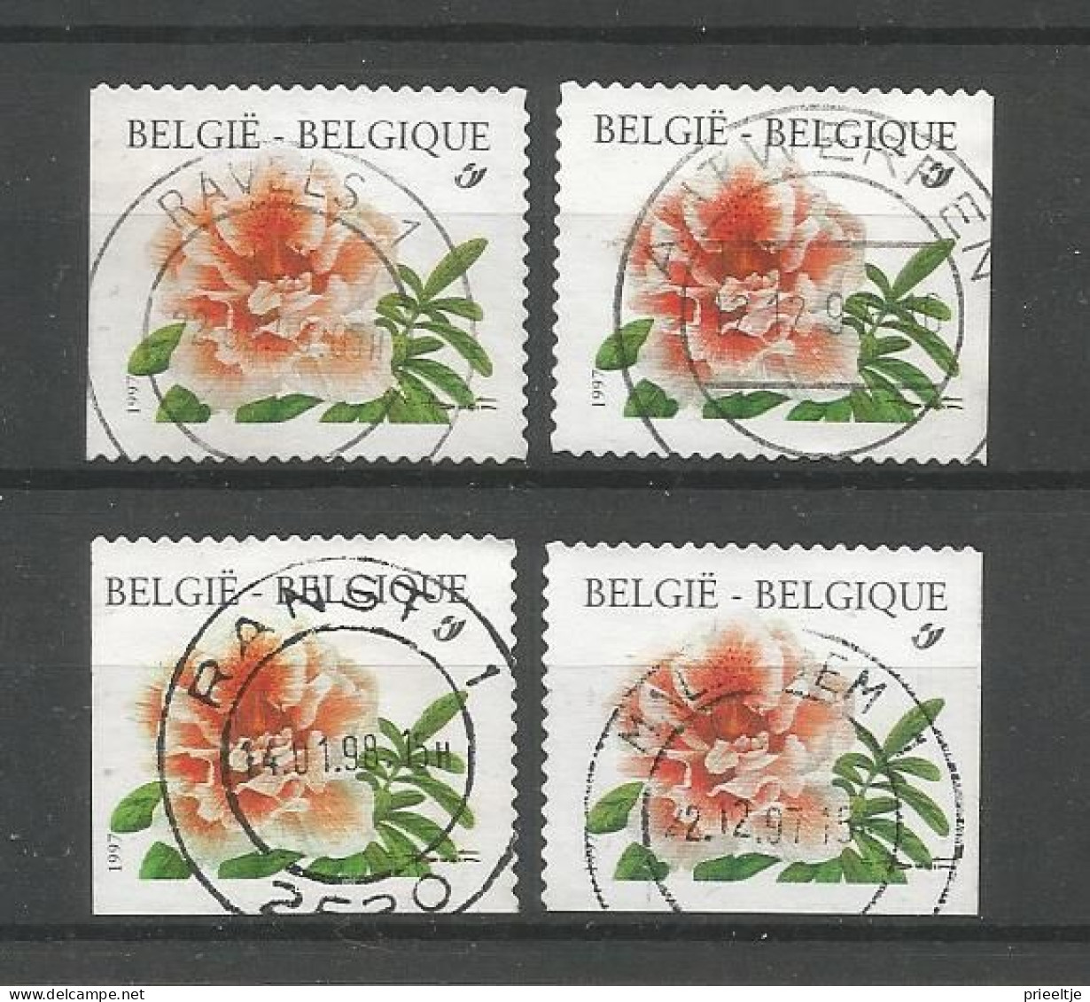 Belgie 1997 Flower S.A. From Booklet OCB 2733/2733c (0) - Used Stamps