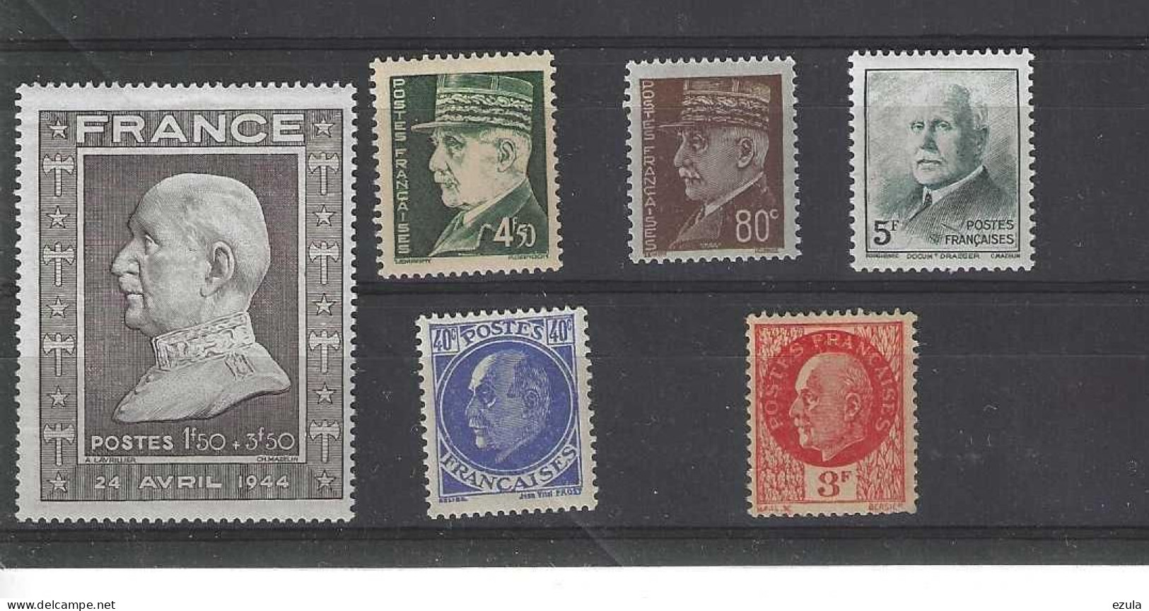 Timbres PETAIN N° 512.512b.507.521.524.606            -valeur 6.70 - Unused Stamps