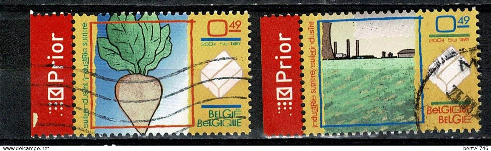 Belg. 2004 - 3246, 3247, Yv 3233, 3234, Mi 3295, 3296 Suikerindustrie / Industrie Sucrière à Tienen - Used Stamps