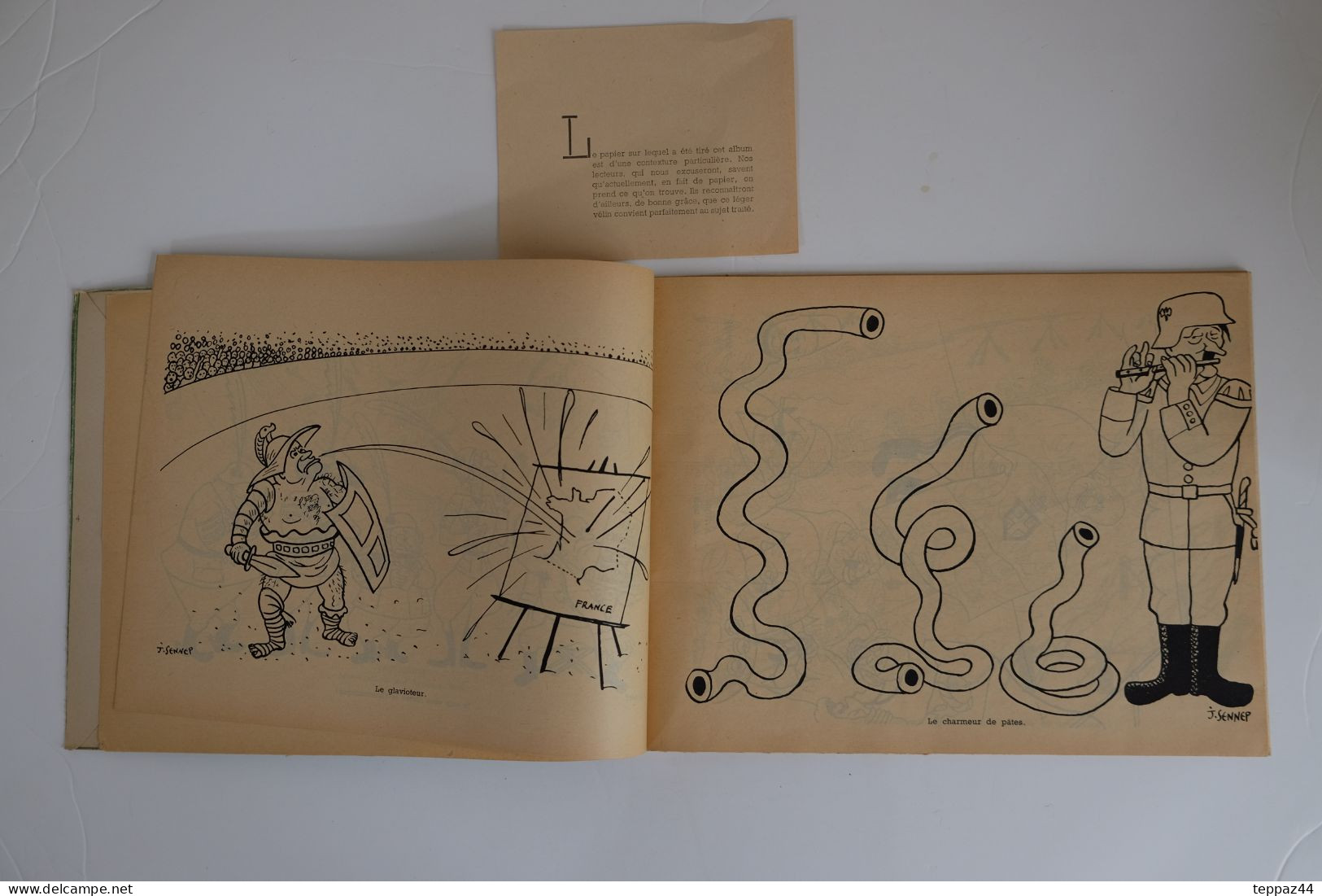 SENNEP J. LA GUERRE EN CHEMISE NOIRE PREFACE OBERLE DESSINS HUMOUR GUERRE 39/45 CARICATURE EDITIONS CHANTAL DOC PAPIER - Guerre 1939-45