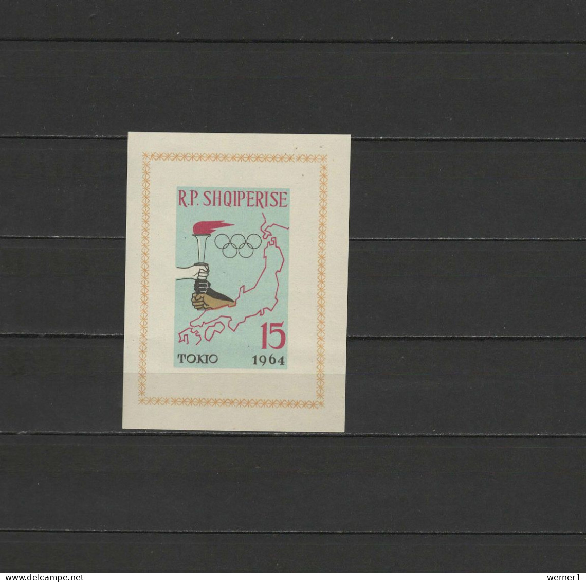 Albania 1963 Olympic Games Tokyo, S/s Imperf. MNH - Sommer 1964: Tokio