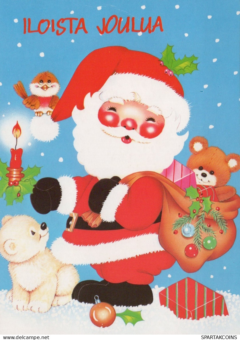 WEIHNACHTSMANN SANTA CLAUS WEIHNACHTSFERIEN Vintage Postkarte CPSM #PAJ576.A - Santa Claus