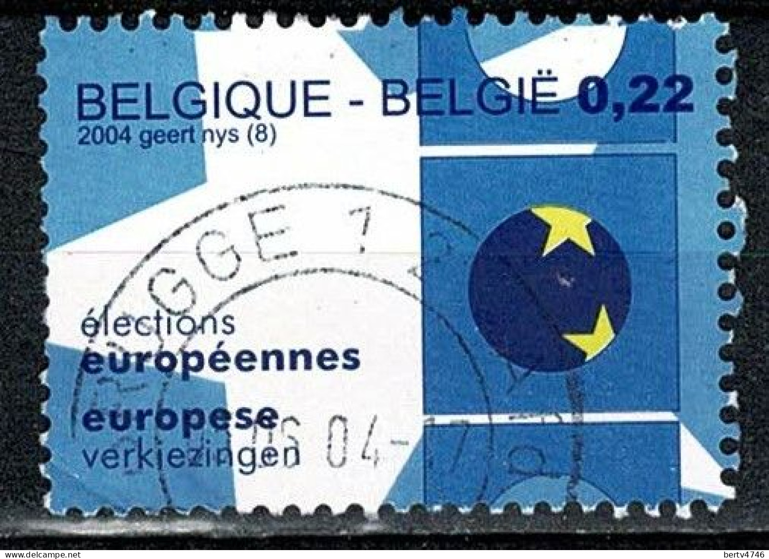 Belg. 2004 - 3255, Yv 3242, Mi 3298 Europese Verkiezingen / Elections Européennes - Used Stamps