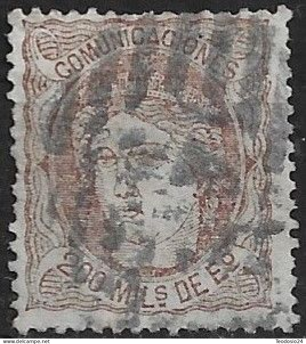 ESPAÑA 1870.-EDIFIL 109 - Used Stamps