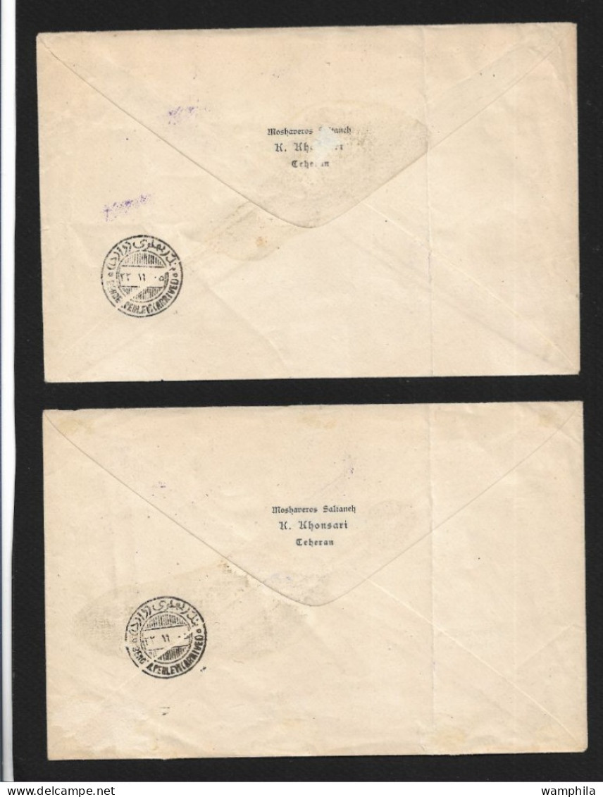 Iran 1927 Lettre, 1° Courrier Aérien Téhéran-Pehlevi. - Iran