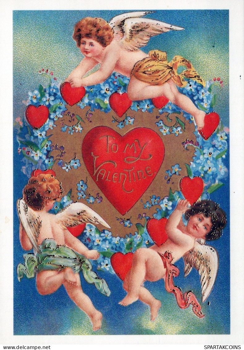 ENGEL WEIHNACHTSFERIEN Feiern & Feste Vintage Ansichtskarte Postkarte CPSM #PAJ084.A - Anges