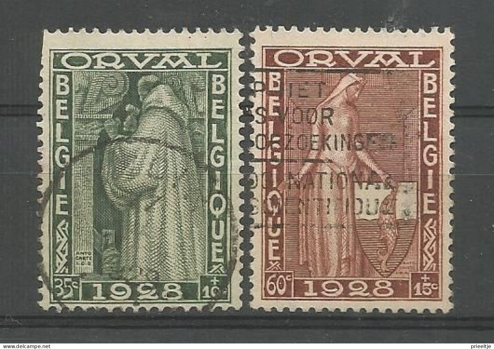 Belgie  1928 Orval  OCB 260+261 (0) - Usados