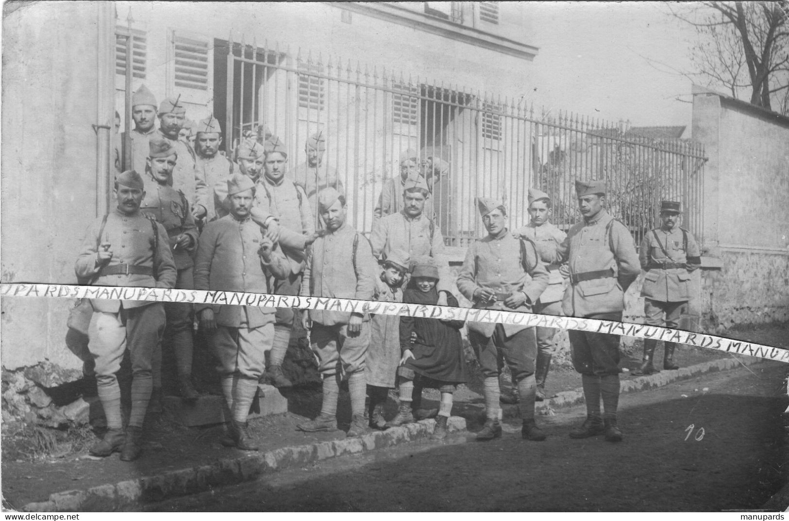 1917 - 1919 / CARTE PHOTO / 19e RI ( BREST ) / 19e REGIMENT D'INFANTERIE / POILUS / 1914 - 1918 - Krieg, Militär