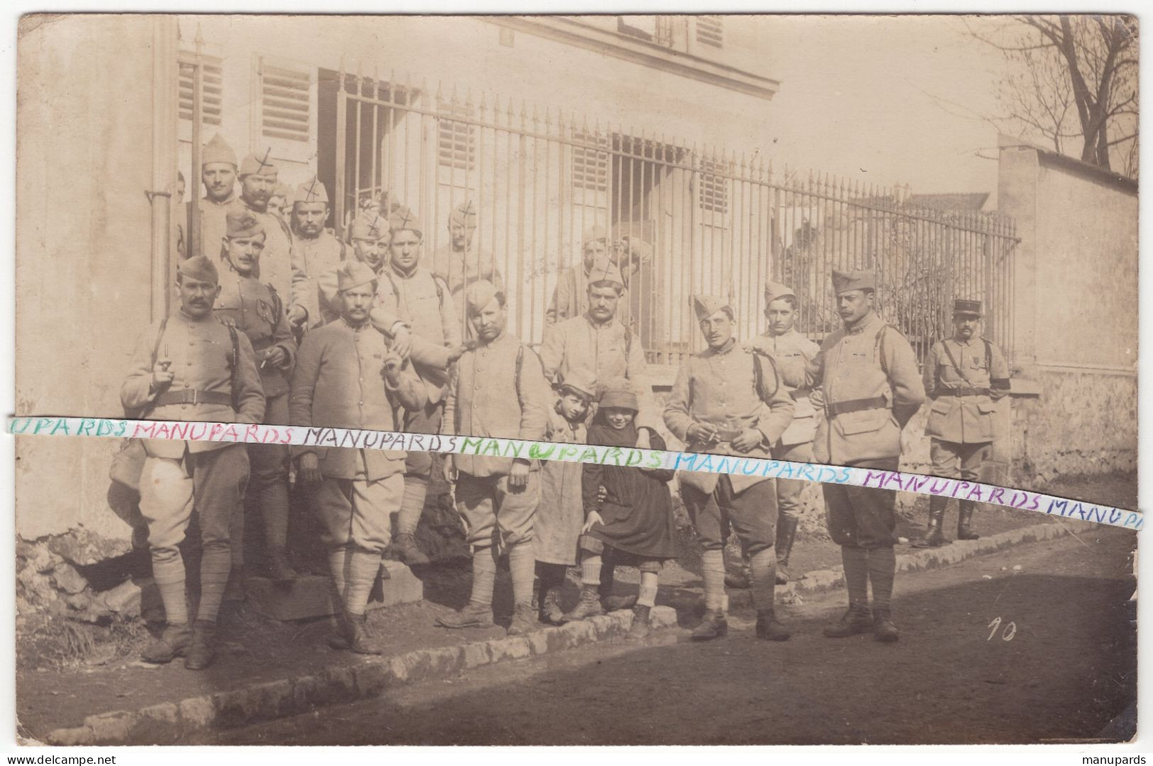 1917 - 1919 / CARTE PHOTO / 19e RI ( BREST ) / 19e REGIMENT D'INFANTERIE / POILUS / 1914 - 1918 - War, Military