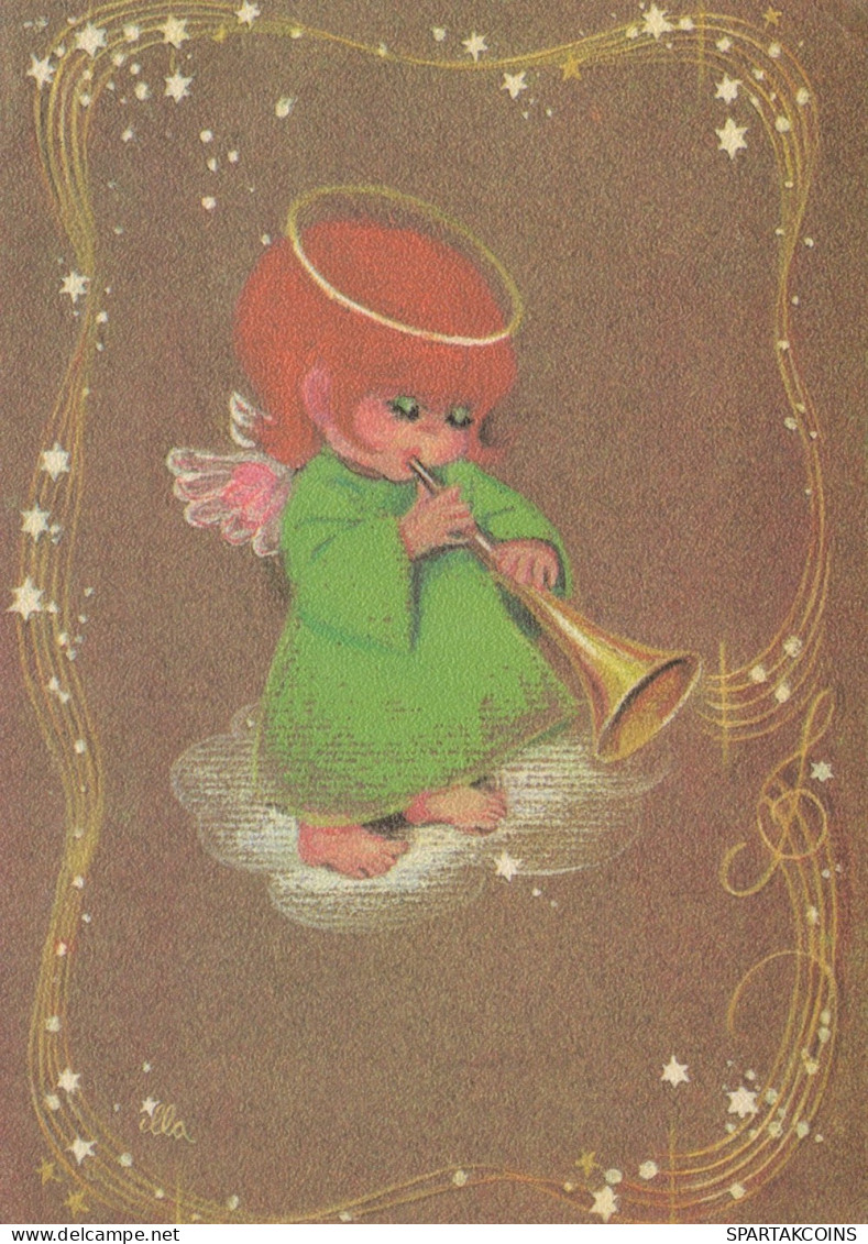 ANGEL CHRISTMAS Holidays Vintage Postcard CPSM #PAH374.A - Engel