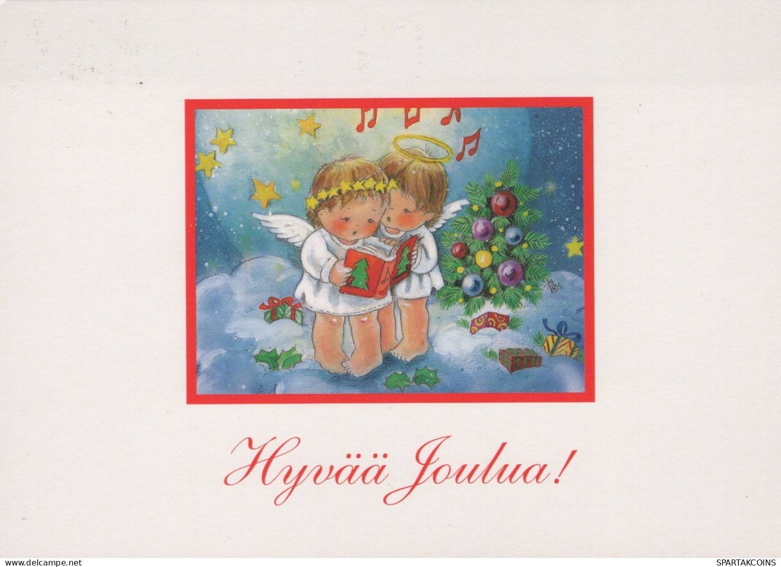 ANGELO Buon Anno Natale Vintage Cartolina CPSM #PAH242.A - Engel