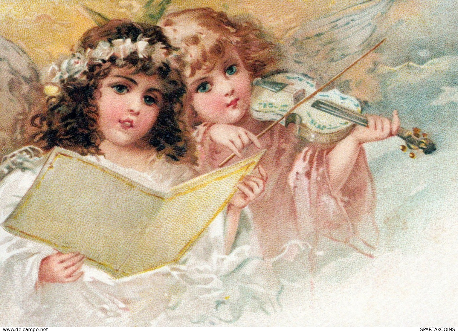 ANGELO Buon Anno Natale Vintage Cartolina CPSM #PAH026.A - Angels