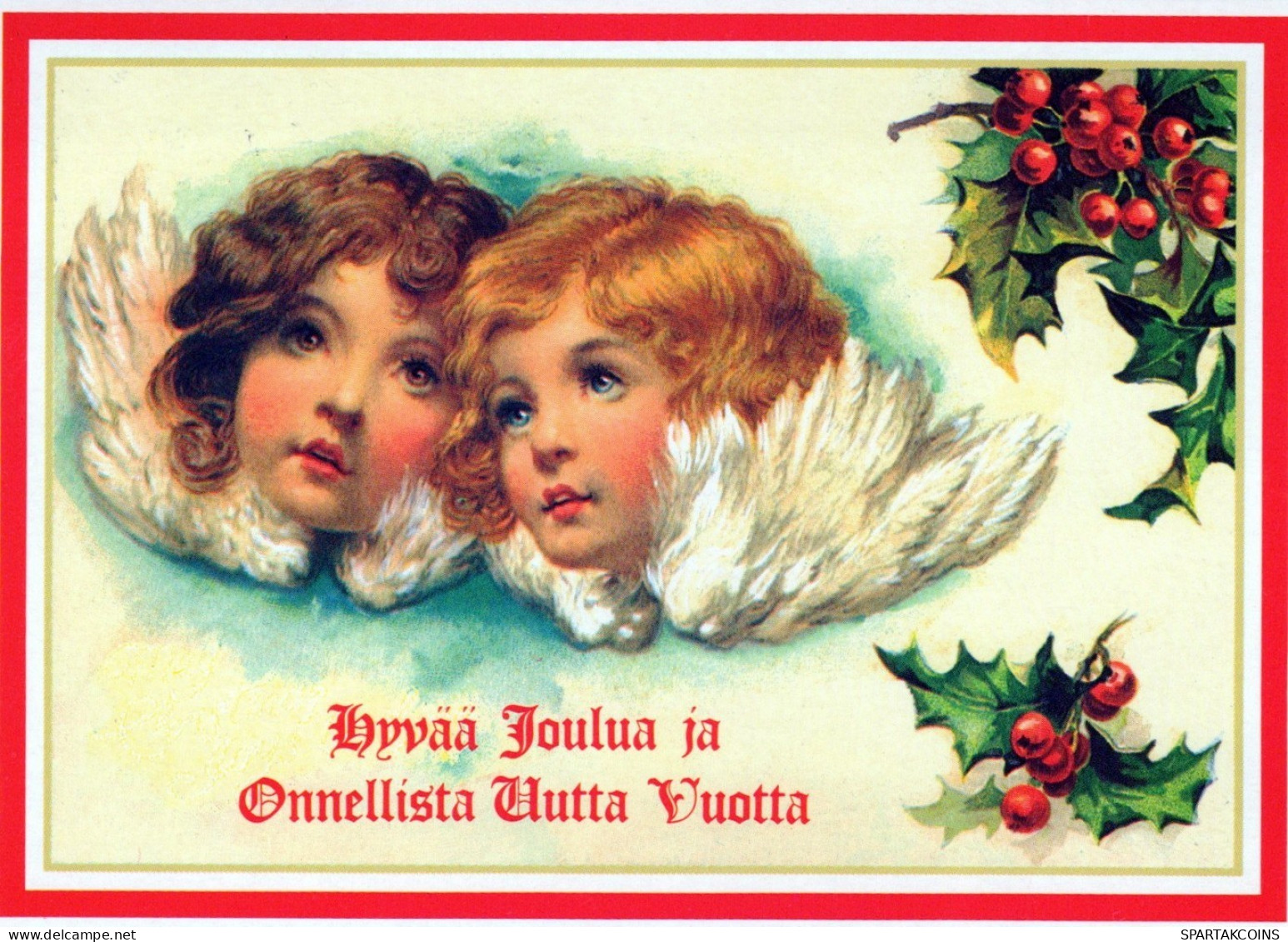 ANGEL CHRISTMAS Holidays Vintage Postcard CPSM #PAH049.A - Angels