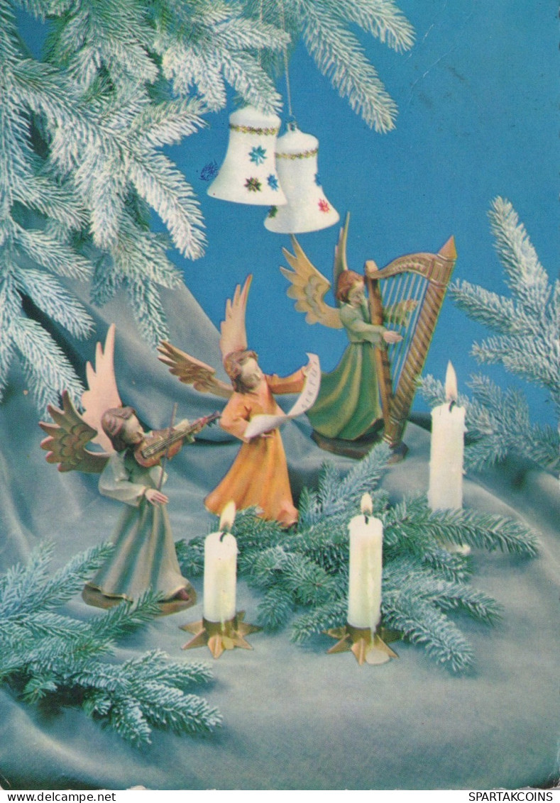 ANGELO Buon Anno Natale Vintage Cartolina CPSM #PAG935.A - Angels