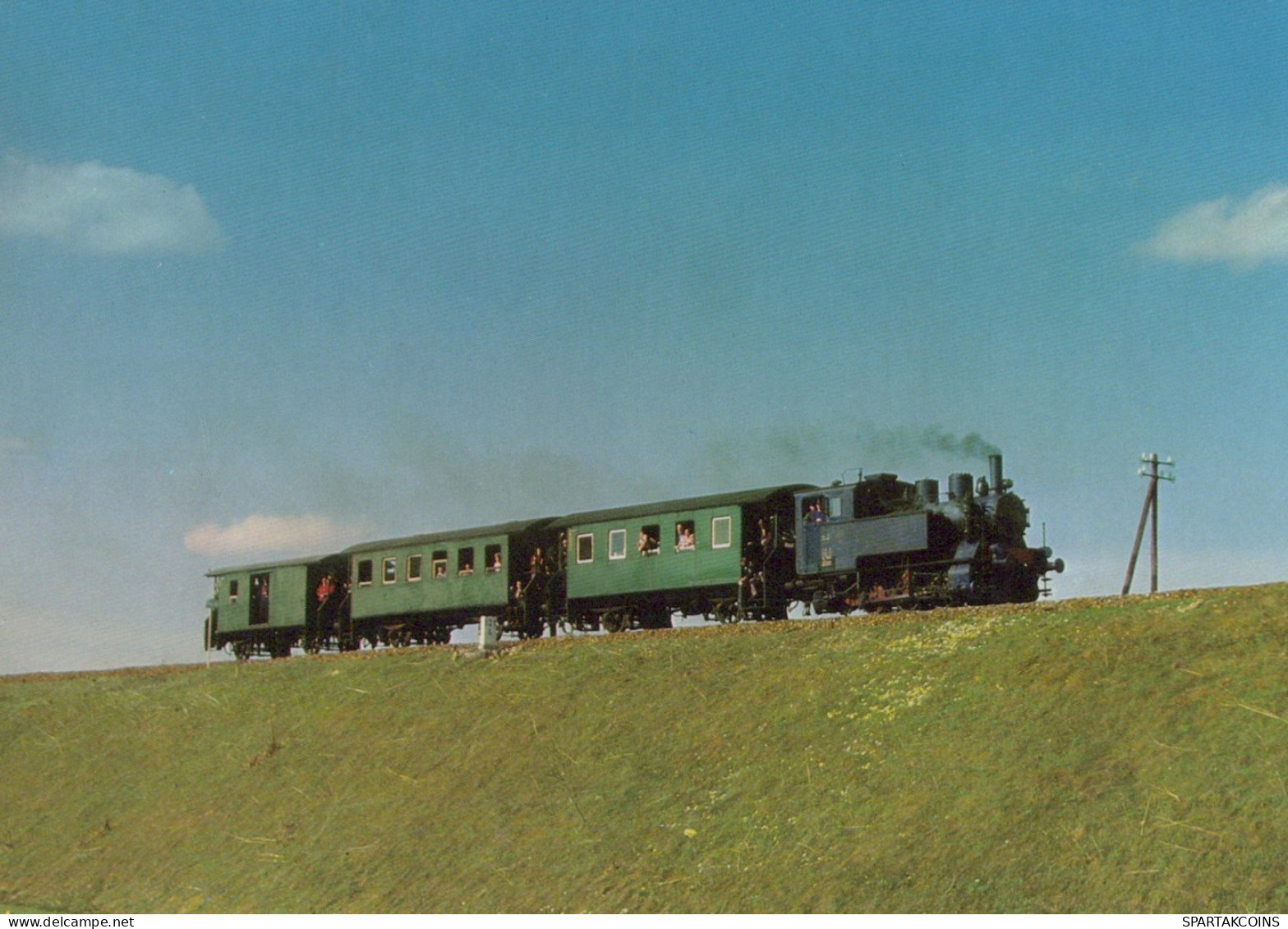 TRAIN RAILWAY Transport Vintage Postcard CPSM #PAA860.A - Treinen