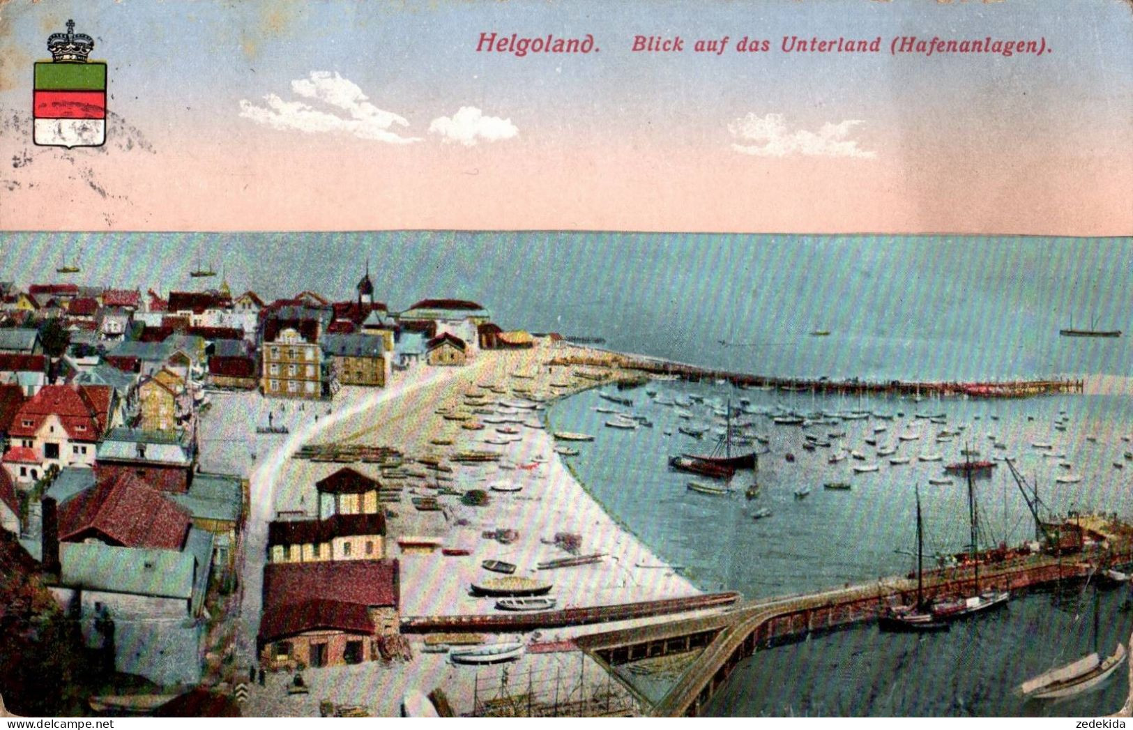 H2545 - Helgoland - Hafen Unterland - Verlag Albert Rosenthal - Helgoland