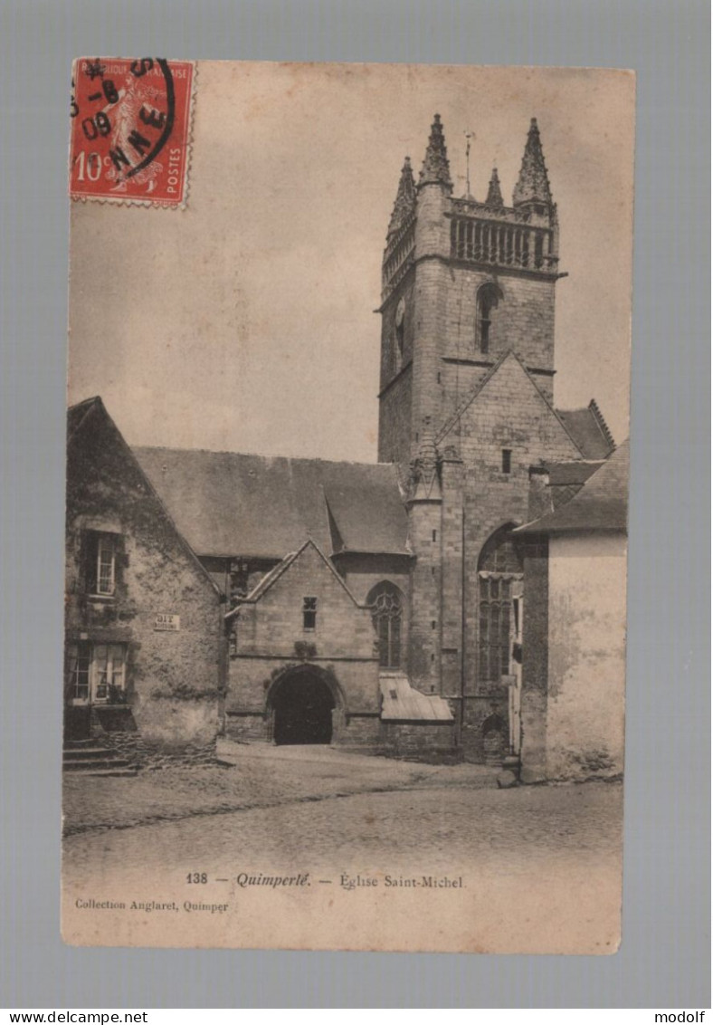 CPA - 29 - Quimperlé - Eglise Saint-Michel - Circulée En 1909 - Quimperlé