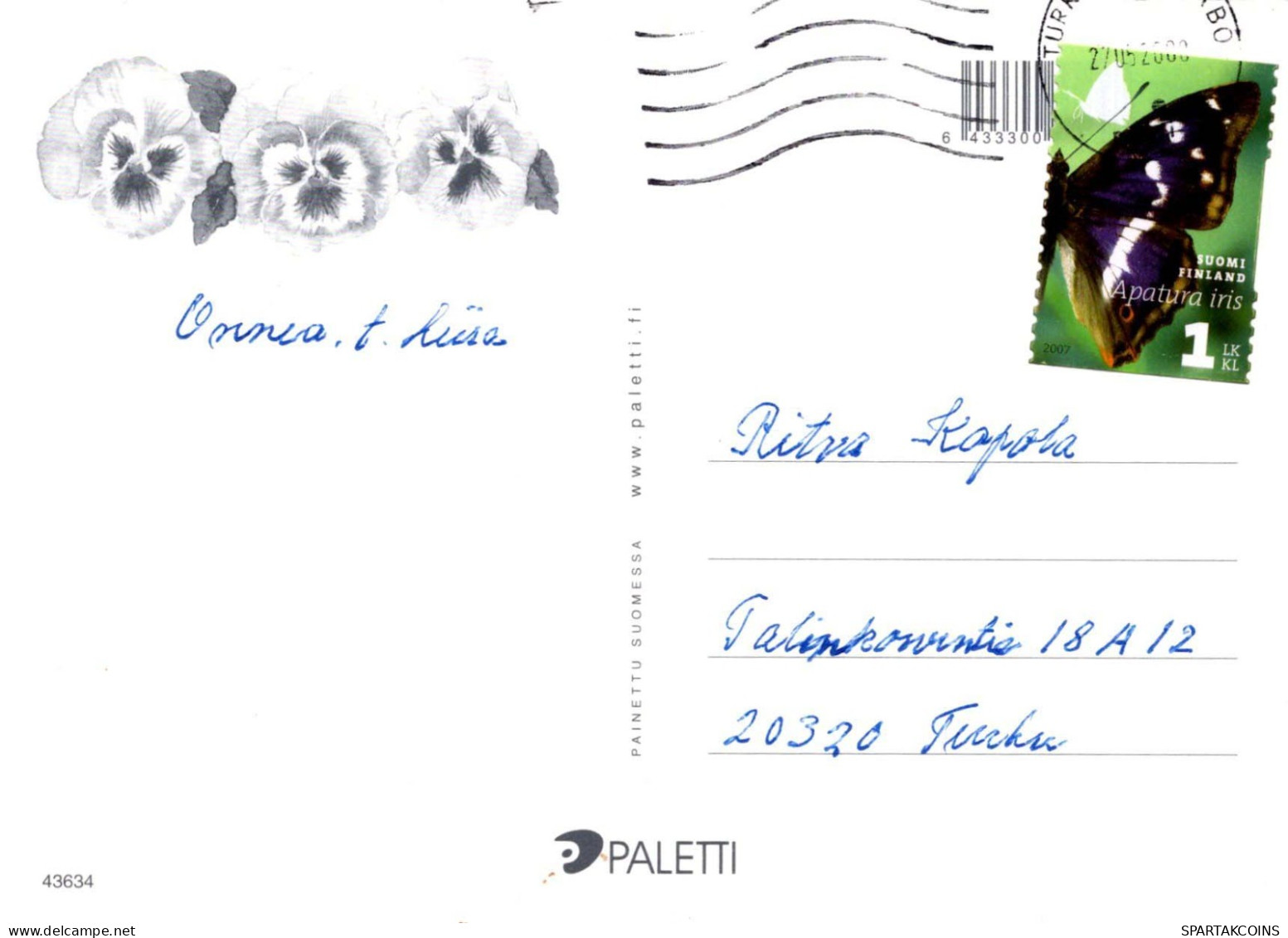 FLORES Vintage Tarjeta Postal CPSM #PBZ395.A - Blumen