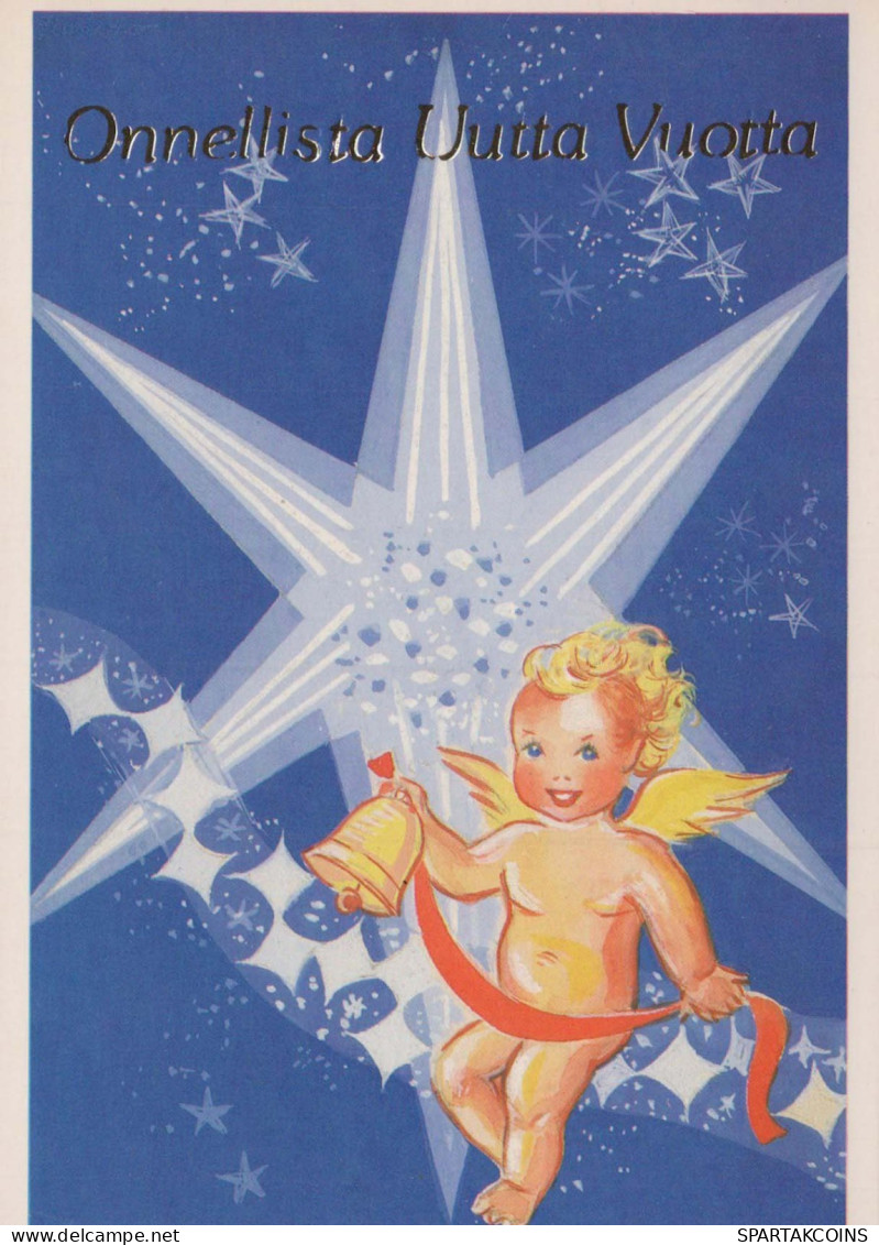 ÁNGEL Feliz Año Navidad Vintage Tarjeta Postal CPSM #PAS720.A - Engel