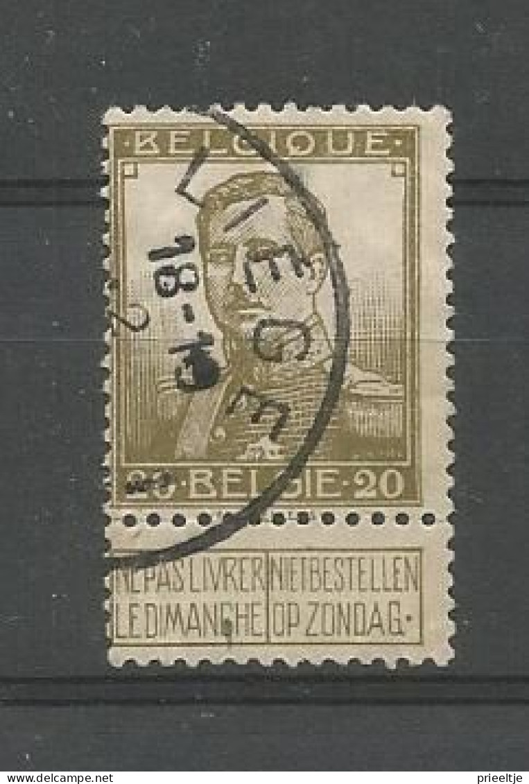 Belgie 1912 King Albert I With Name Pellens OCB 112 (0) - 1912 Pellens