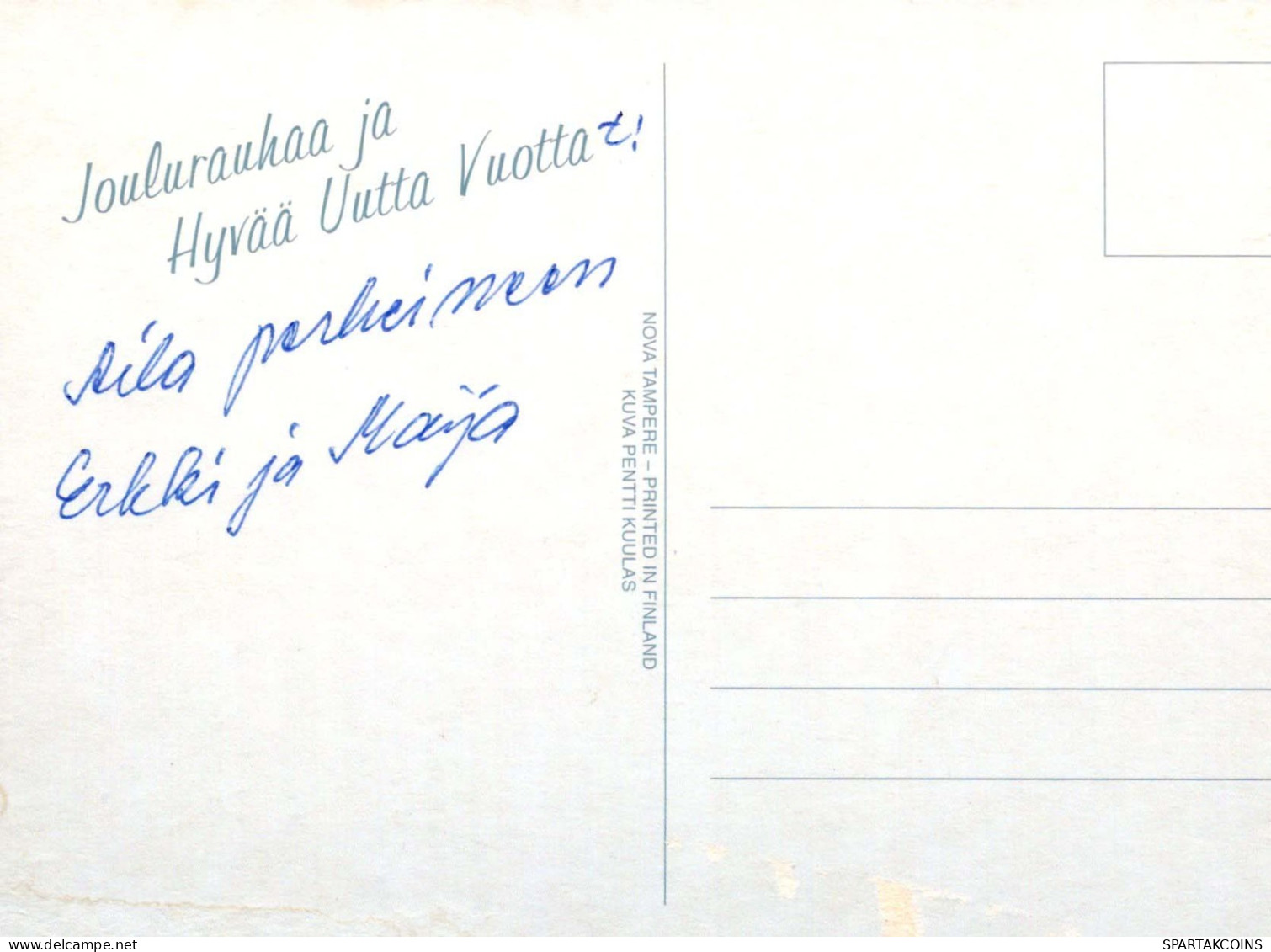 ÁNGEL Feliz Año Navidad Vintage Tarjeta Postal CPSM #PAS735.A - Engel