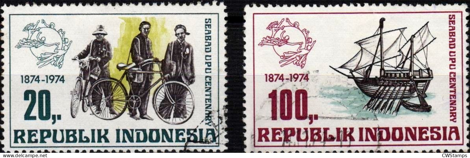 .. Indonesie 1974 Zonnebloem 799 +802 Used - Indonésie