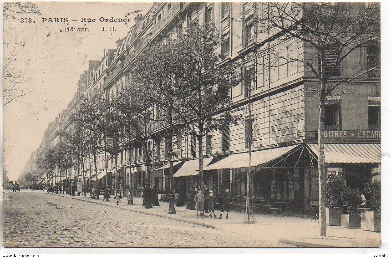 75 PARIS 18e La Rue Ordener - Arrondissement: 18